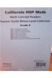 Math Reader Collection Teacher's Guide Grade 6: Below Level Math Reader