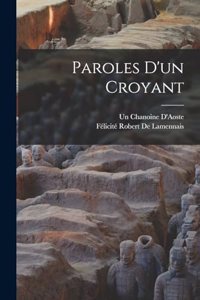 Paroles D'un Croyant