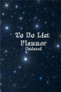 To Do List Planner Undated