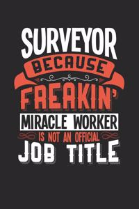 Surveyor Because Freakin' Miracle Worker Is Not an Official Job Title