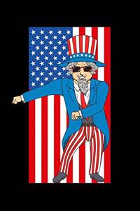 Funny floss like a boss uncle sam journal