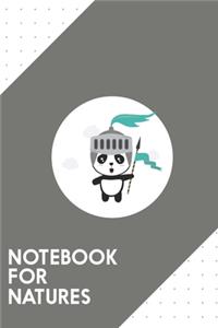 Notebook for Natures