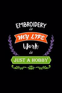 Embroidery Is My Life Work Is Just a Hobby
