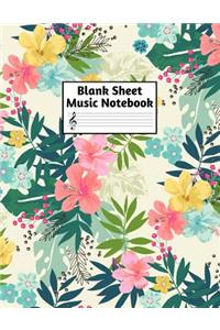 Blank Sheet Music Notebook