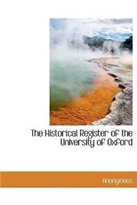 The Historical Register of the University of Oxford