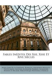 Fables Inedites Des Xiie, Xiiie Et Xive Siecles