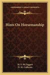 Hints on Horsemanship