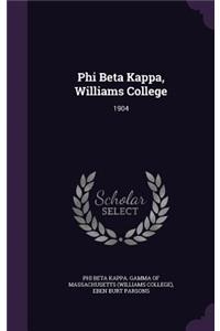 Phi Beta Kappa, Williams College