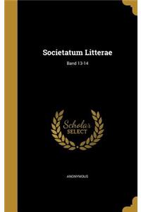 Societatum Litterae; Band 13-14