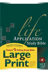 NLT Life Application Study Bible Large Print, Indexed