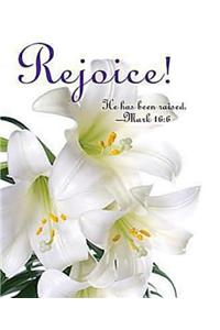 Rejoice! Easter Lilies Bulletin 2012, Large Size (Package of 50)