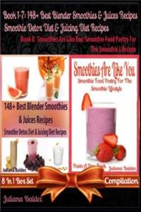 148+ Best Blender Smoothies Recipes & Blender Juicing Recipes for the Smoothie Detox Diet & Juicing Diet + Smoothies Are Like You