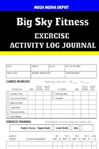 Big Sky Fitness Exercise Activity Log Journal