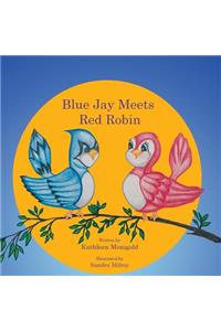 Blue Jay Meets Red Robin