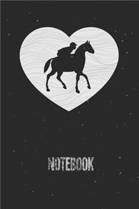 Horse Equestrian Horseman Lined Journal Coworker Notebook Blank 120 Page Vl2