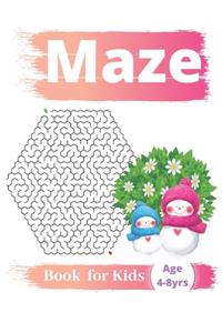 Maze Book For Kids Age 4-8 Yrs Notebook Journal