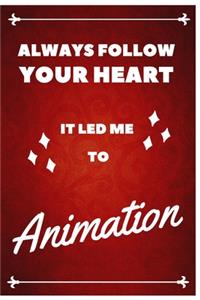 Animation Notebook Red Cover