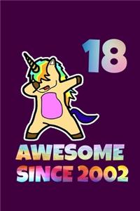 Dabbing Unicorn Awesome Since 2005 15th Birthday
