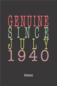 Genuine Since July 1940