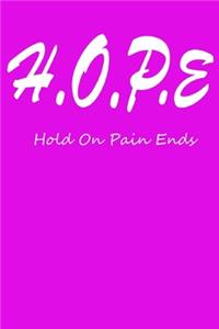 Hope Hold on pain ends