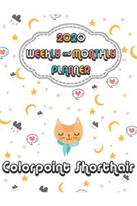 2020 Colorpoint Shorthair Cat Planner