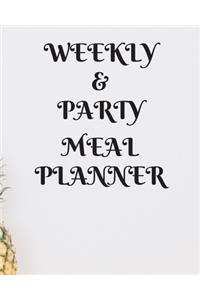 Weekly Meal & Party Planner 52