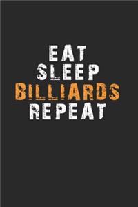 Eat Sleep Billiards Repeat Notebook