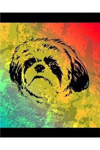 Shih Tzu Color Burst Notebook