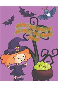 Happy Halloween Activity Coloring Book