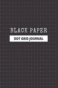 Black Paper Dot Grid Journal