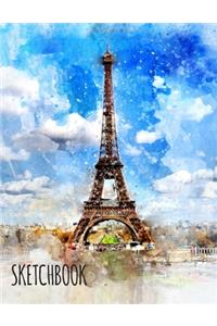 Sketchbook Paris Eiffel Tower