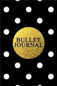 Bullet Journal: Gorgeous Gold Trendy Bullet Journal - 120-Page 1/4 Inch Dot Grid Pretty Gold Notebook - 6 X 9 Perfect Bound Softcover