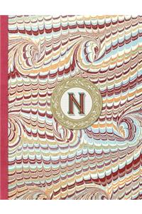 Monogrammed Planner 2019 Personalized Initial Letter N