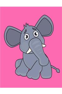 Elephant Sketchbook: Elephant Bordered Sketchbook for Kids. Funny Elephant Drawing Book for Boys and Girls (Blank Bordered Sketchbooks)150 Pages Large 8.5x11 Elephant Sketch Paper Book