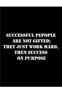 Successful Pepople Are Not Gifted; They Just Work Hard, Then Success on Purpose