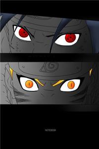 Sharingan and Nine Tails Eyes Notebook for Anime and Manga Lovers