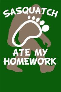 Sasquatch Ate My Homework