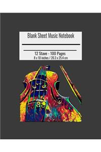 Blank Sheet Music Notebook