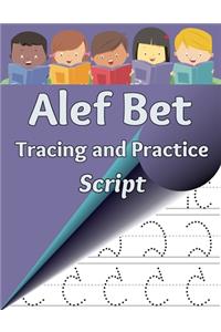 Alef Bet Tracing and Practice, Script