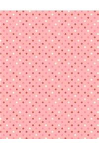 Notebook: Pink Dots Design Cover - Lined Notebook - Journal - Composition Book - 8.5 X 11 Paper - College Ruled - 100 Pages