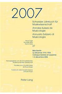 Schweizer Jahrbuch fuer Musikwissenschaft- Annales Suisses de Musicologie- Annuario Svizzero di Musicologia