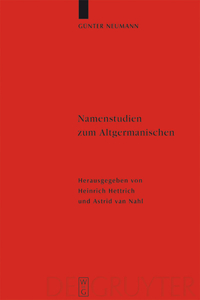 Namenstudien zum Altgermanischen