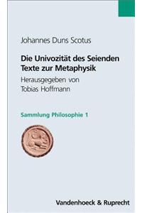 Die Univozitat Des Seienden