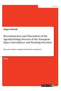 Reconstruction and Discussion of the Agenda-Setting Process of the European Space Surveillance and Tracking Decision: How poor shall a company be that has no patience?