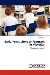 Early Years Literacy Program in Victoria