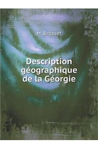 Description géographique de la Géorgie