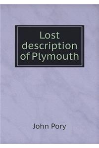 Lost Description of Plymouth