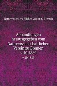 Abhandlungen herausgegeben vom Naturwissenschaftlichen Verein zu Bremen
