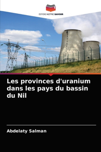 Les provinces d'uranium dans les pays du bassin du Nil
