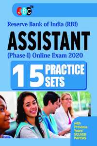 15 Practice Sets With Previous Years Solved Paper: Assistant Reserve Bank Of India (Rbi)- (Phase-I), Online Exam 2020
